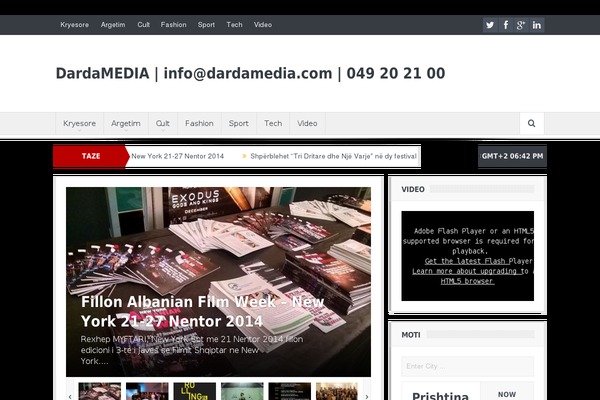 Site using Facebook Like Box plugin