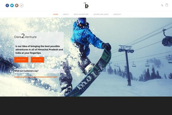 dare2venture.com site used Hftheme