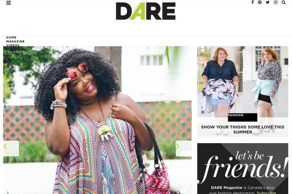 Dare theme site design template sample