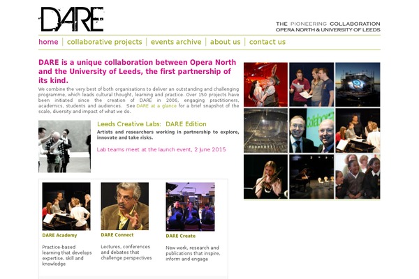 Dare theme site design template sample