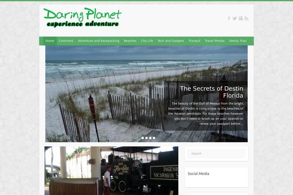 Travelify theme site design template sample