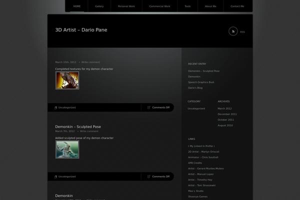 Piano Black theme site design template sample