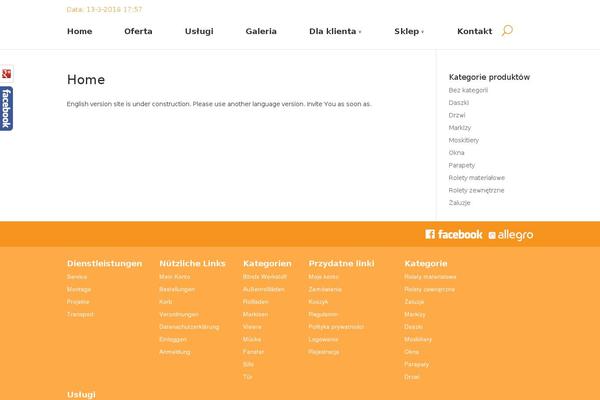 Site using Social Slider plugin