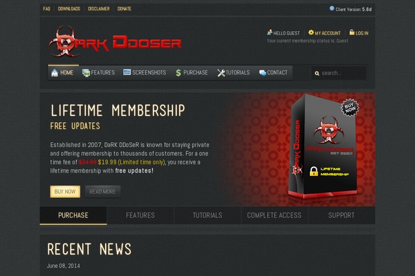 darkddoser.com site used Drive