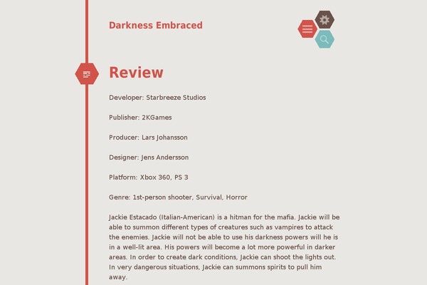 Hexa theme site design template sample