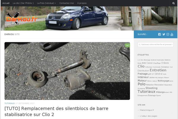 Hueman Child theme site design template sample