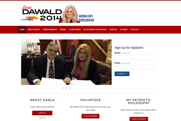 Campaign theme site design template sample