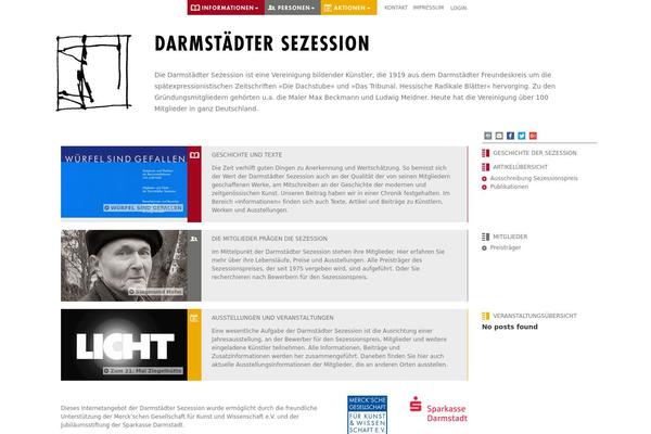 darmstaedtersezession.de site used Wordpress Bootstrap