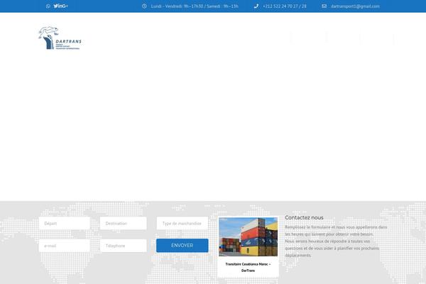 Transport theme site design template sample