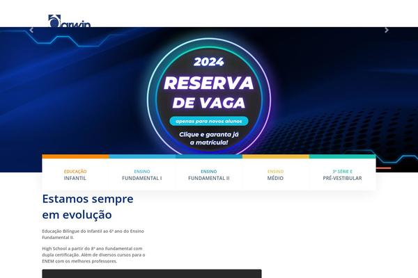 Darwin theme site design template sample