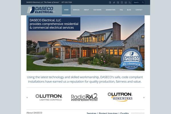 dasecoelectrical.com site used Responsivo