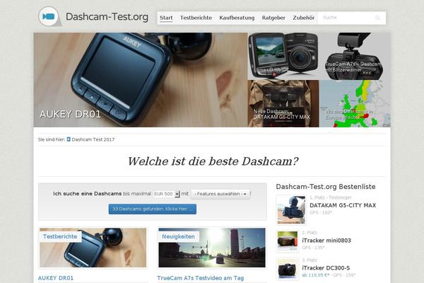dashcam-test.org site used Dashcam-theme