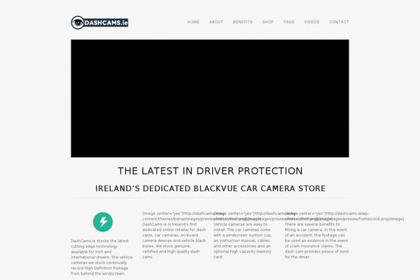 dashcams.ie site used Biznaz