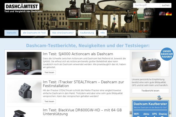 dashcamtest.de site used Dct2018