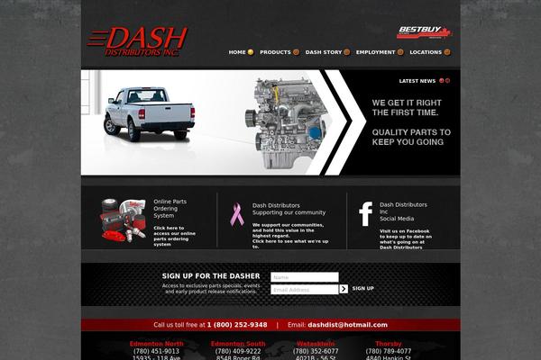 Dash theme site design template sample