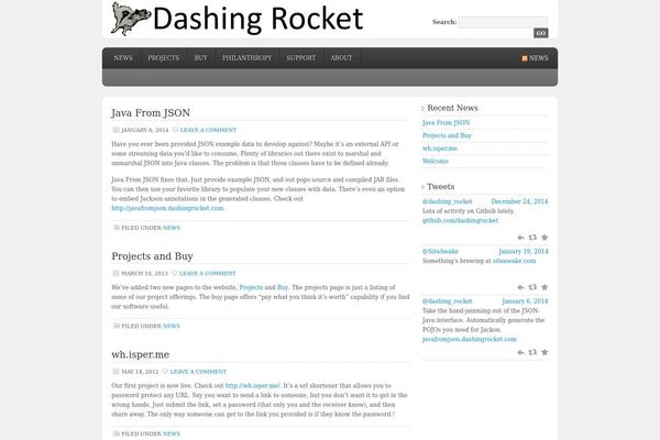 Enterprise theme site design template sample