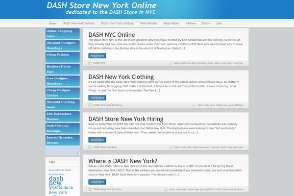 Headlines theme site design template sample