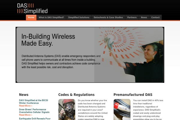 Das theme site design template sample