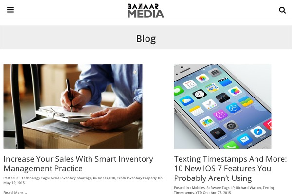 Medium theme site design template sample