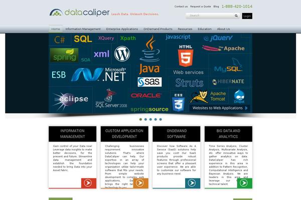 Dc theme site design template sample