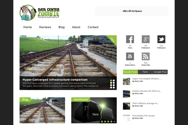 Gonzo theme site design template sample