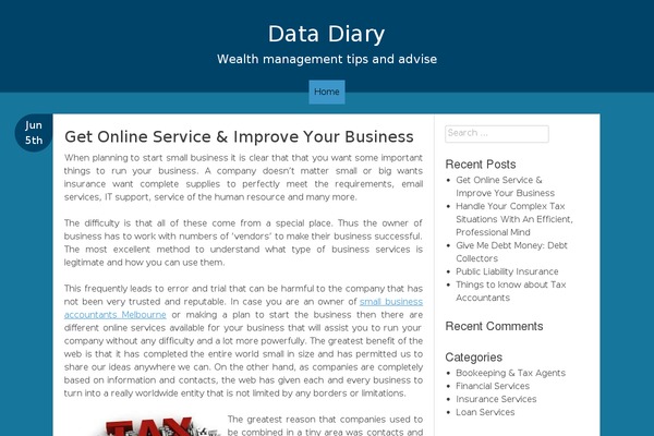 Blue River theme site design template sample