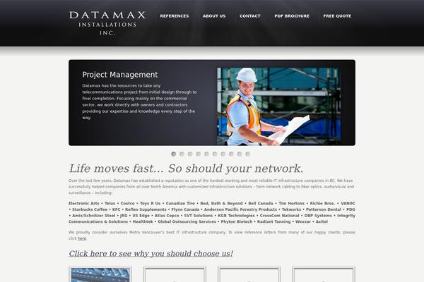 Karma theme site design template sample