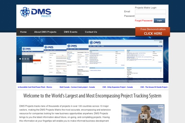 DMS theme site design template sample