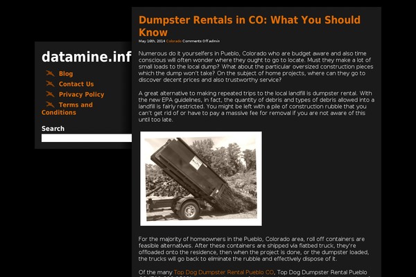 datamine.info site used Outside The Box