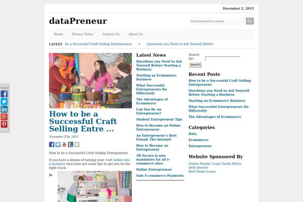 datapreneur.biz site used Wpherald_lite
