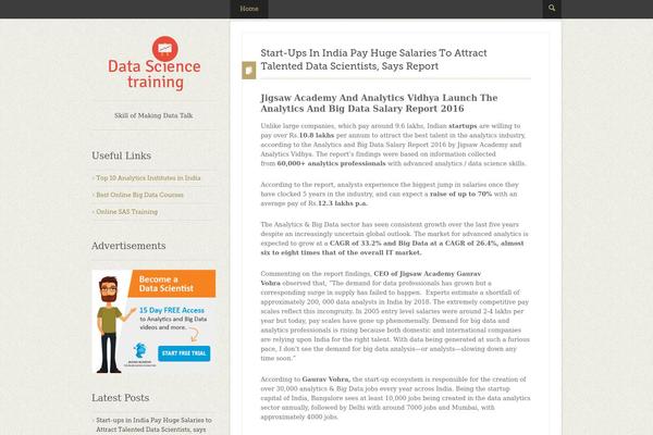 Charisma theme site design template sample