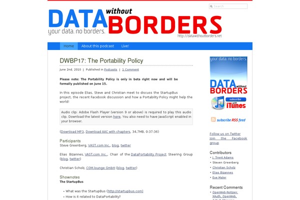 datawithoutborders.net site used Dwbp