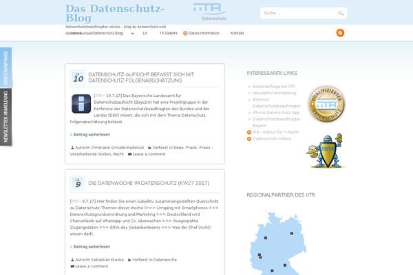 datenschutzbeauftragter theme websites examples