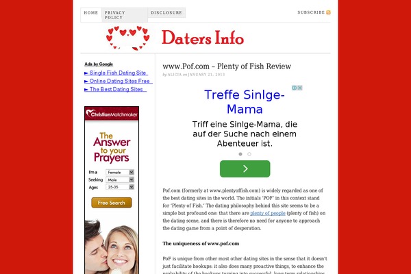 Site using Author Product Review plugin