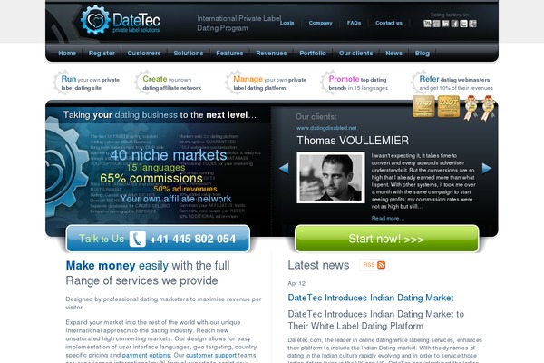 datetec.com site used Datingfactory