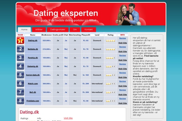 dating-eksperten.dk site used Dating