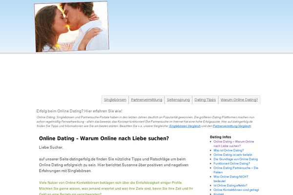 datingerfolg.de site used Dating