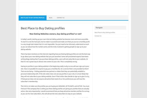 Iconic One theme site design template sample