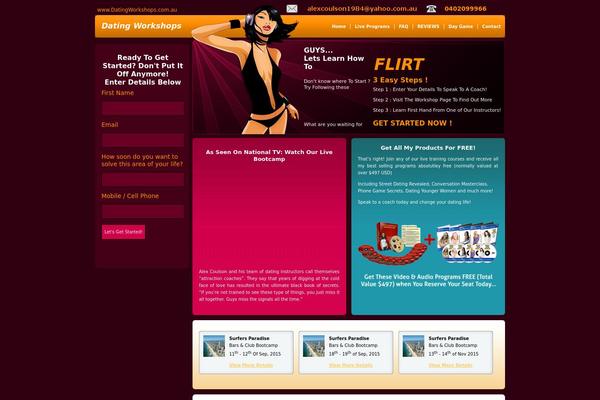 datingworkshops.com.au site used Dws