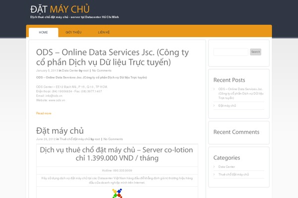 datmaychu.vn site used Server