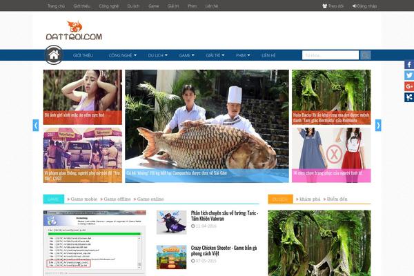 AquaMag theme site design template sample