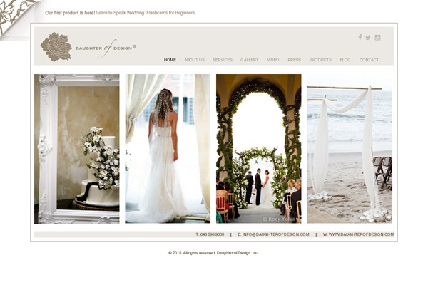 Total theme site design template sample