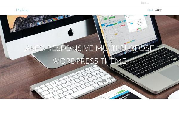 Ares theme site design template sample