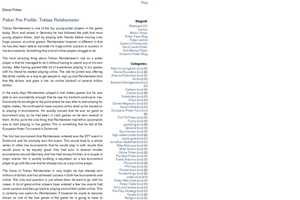 davaipoker.com site used Hiperminimalist-v1