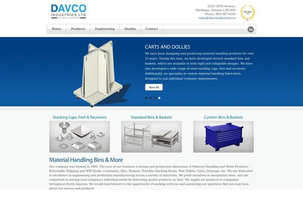 davcoindustries.ca site used Helium