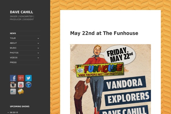 davecahill.com site used Extra