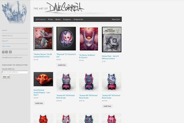 davecorreiaart.com site used Wp_nico5-v1.1