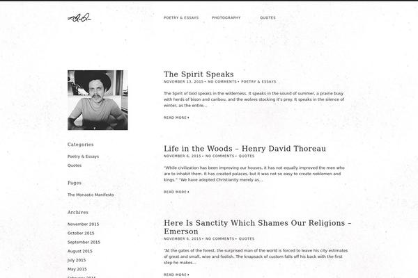 Chance theme site design template sample
