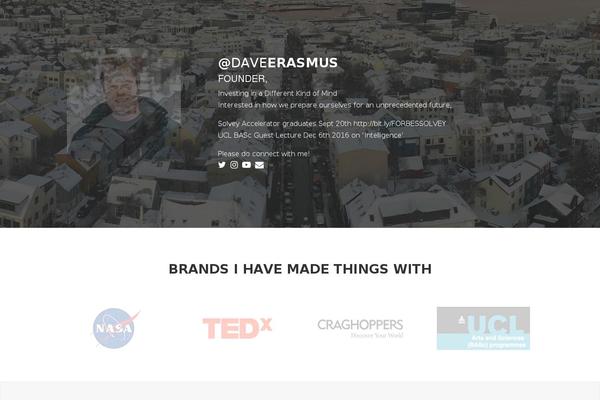 daveerasmus.com site used Dave