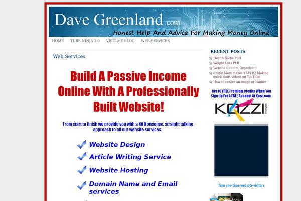 davegreenland.com site used Lifestyle 1.0